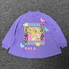 Vintage 90s Disney The Lion King Nala Purple Youth Girls Sweatshirt - Size 6X