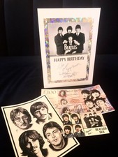 The Beatles Luxury Birthday Card, With Free Gifts.