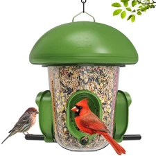 LONA Bird Feeder for Outdoors - 3 Compartments, 3 Feeding Ports - Weatherproof