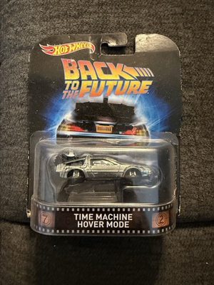 #ad HOT WHEELS 2016 RETRO ENTERTAINMENT BACK TO THE FUTURE TIME MACHINE HOVER MODE $28.99