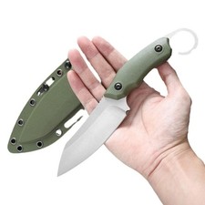 Coltello da caccia sopravvivenza full tang lama fissa acciaio inox tattico 8,7"