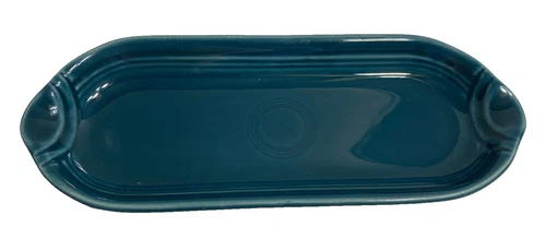 Fiestaware Retired Juniper Green Relish Tray Corn on the Cob Utility Tray