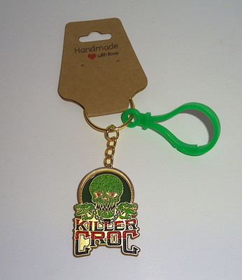 Handmade Killer Croc Metal Keychain Gotham Villain Green Gift Ready