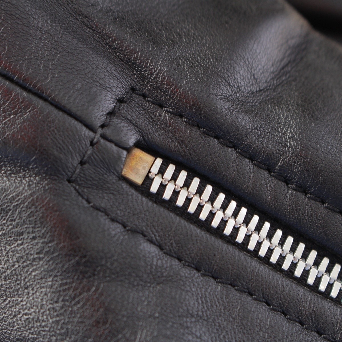 PRADA Nappa leather Triangle Patch Riders jacket outer black 38 thumbnail 11