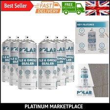Polar Tile & Grout Sealer Clear Spray - Waterproof, Stainproof, Long-Lasting ...