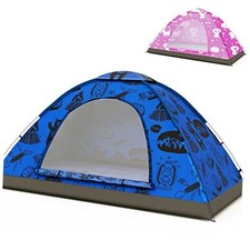 KidzAdventure 2 in 1 Indoor/Outdoor Tent for Kids, Small 1 or Blue single layer
