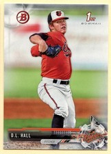 2017 Bowman Draft D.L. Hall 1st Bowman baseball card #BD-82 Baltimore Orioles
