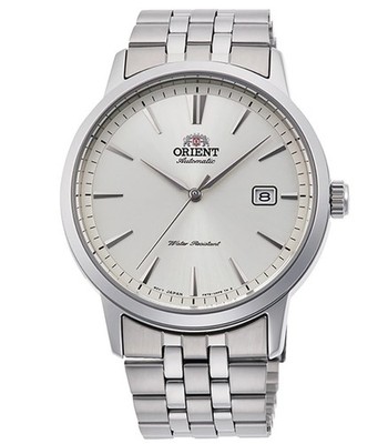 ORIENT Herrenuhr RA-AC0F02S10B Automatic edler Stahl silber Datum UVP:239,-  NEU