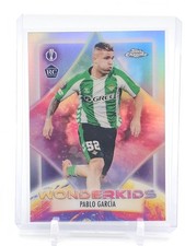 PABLO GARCIA 2025-26 TOPPS CHROME UEFA WONDERKIDS ROOKIE RC REFRACTOR A Q4060