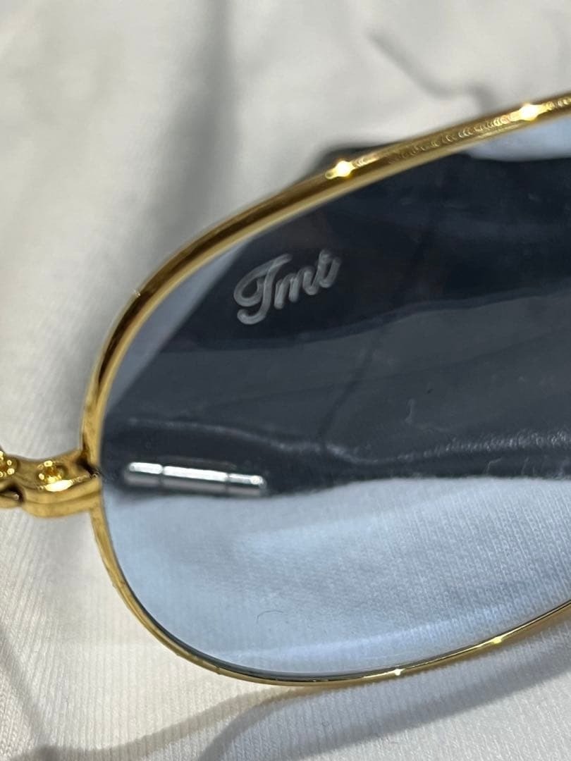 TMT Teardrop Gold x Light Blue Lens Love at first (with bonus item