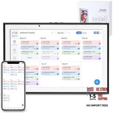 Digital Calendar 10.1 Inch Smart Electronic Planner, IPS Touch Screen, Black