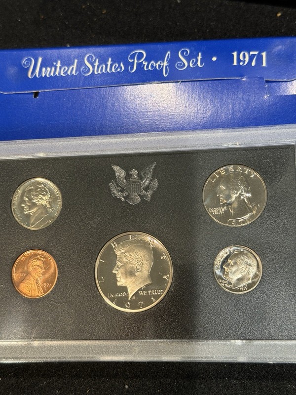 1971 S Gem Proof US Mint Set In OGP Over 50 Years Old