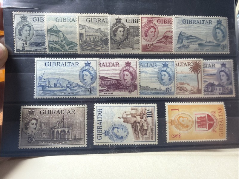 Gibraltar 1953 SC 132-145 Some Are MNH And Some Are MH