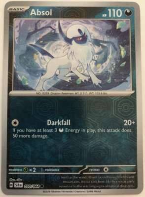 Pokemon   Absol 030/064 - Shrouded Fable   Reverse Foil  - NM/M