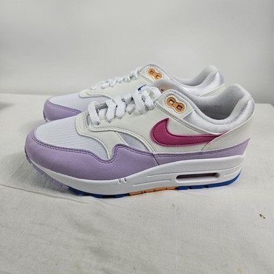 Nike Women's Size 7 Air Max 1 '87 HF5071-100 White/Alchemy Pink Running