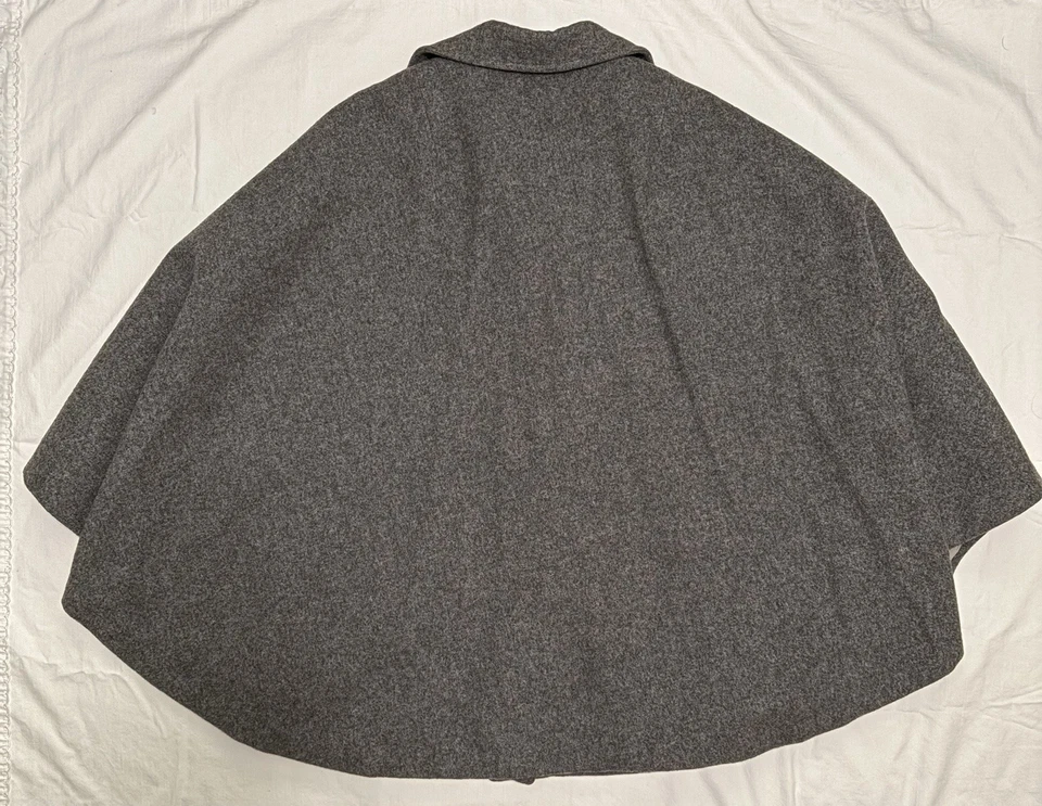 Vintage C.C. Capa para mujer Filson Co Eddie Bauer talla L 100 % lana virgen gris EE. UU. Foto 2 de 4
