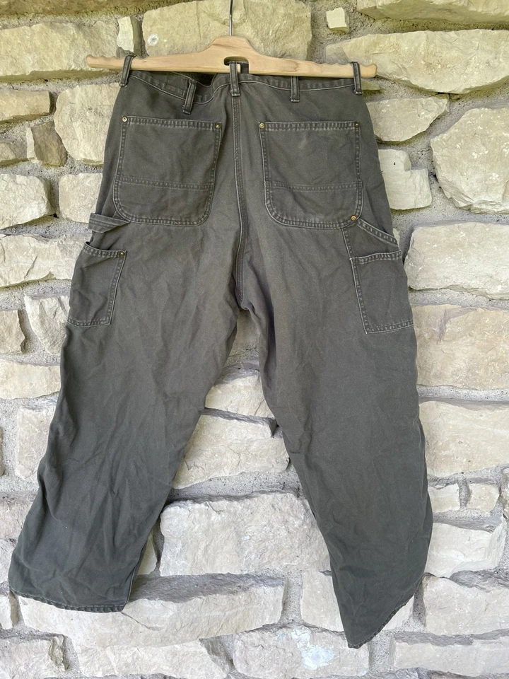 Orslow Dad’s Fit Painter Pants Canvas Army Green - Size 3 - Image 2 of 4