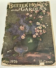 1926 Better Homes and Gardens Magazine Vintage Floor plans Garden Advice Ads