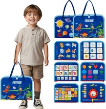 Montessori Busy Board for Toddlers Activity Book Fine Motor Skills Learning Toy