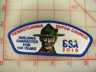 Pennsylvania Dutch Council CSP collectible S-17 2010 100 years patch (pM)