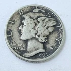 1939 LIBERTY MERCURY 90% SILVER DIME CIRCULATED COIN #5340
