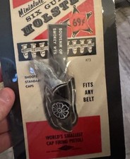 Vintage Dan Lee Mini Cap Toy w/ Holster Carded 69 Smokey Mts