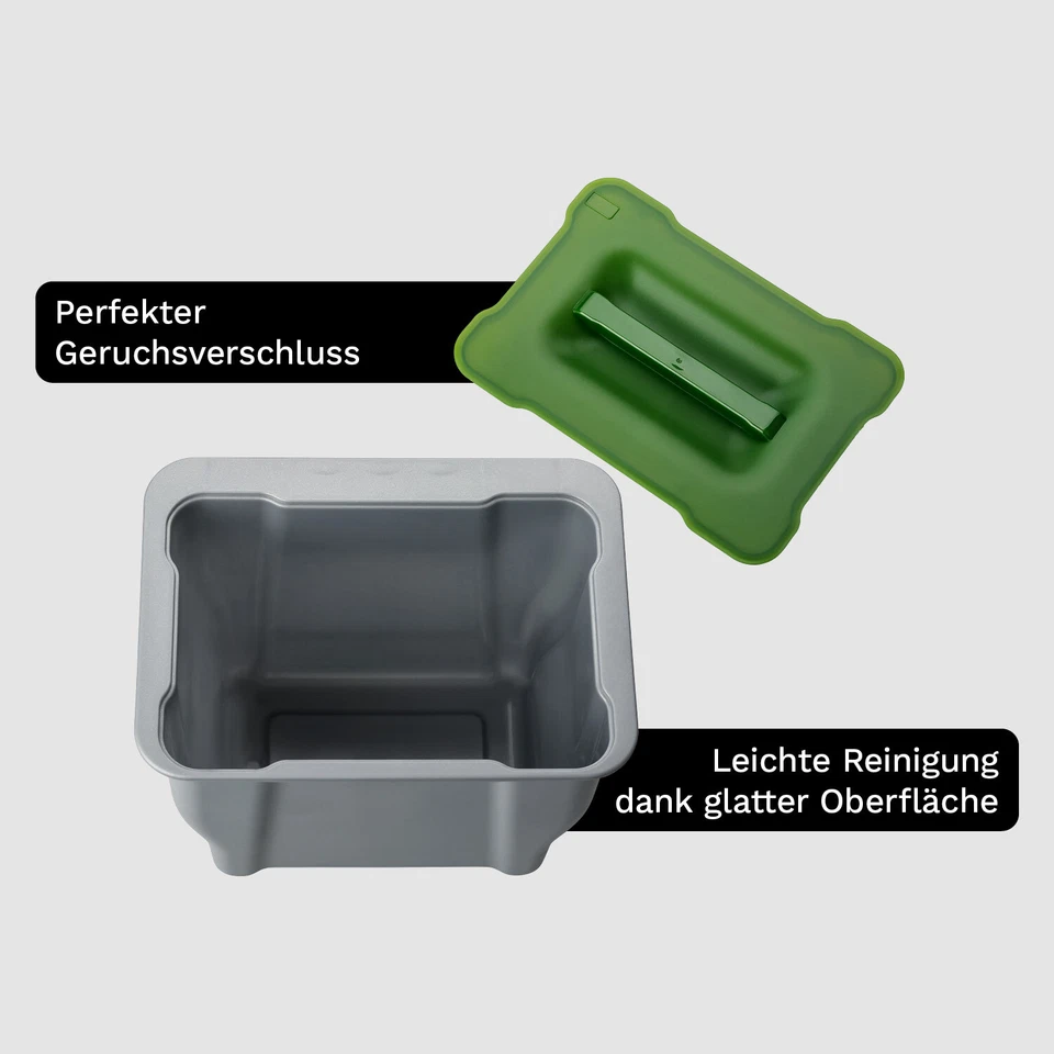 Bio Multifunktionsbehälter, 5l, Abfalleimer Mülleimer Tischabfall Kitchen Box - Bild 4 von 4