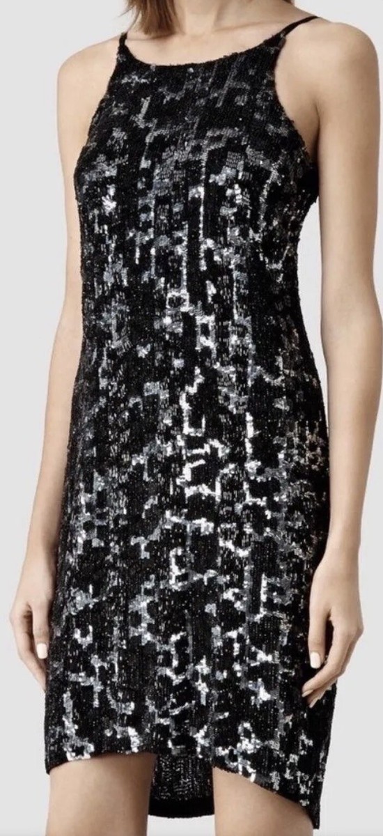 All Saints Sequin Embellished Dress in Black Size Us 8 | eBay All Saints Sequin Embellished Dress in Black Size Us 8 | eBay