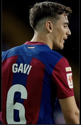 Gavi Number Football Players Barcelona GAVI #6 Football Home Name