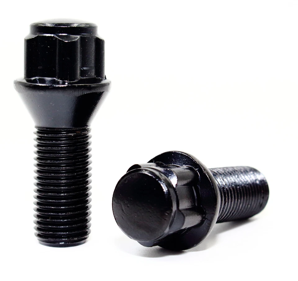 4 14x1.25 28mm Black Wheel Locks for Mini Cooper Countryman Paceman Clubman - Image 2 of 4