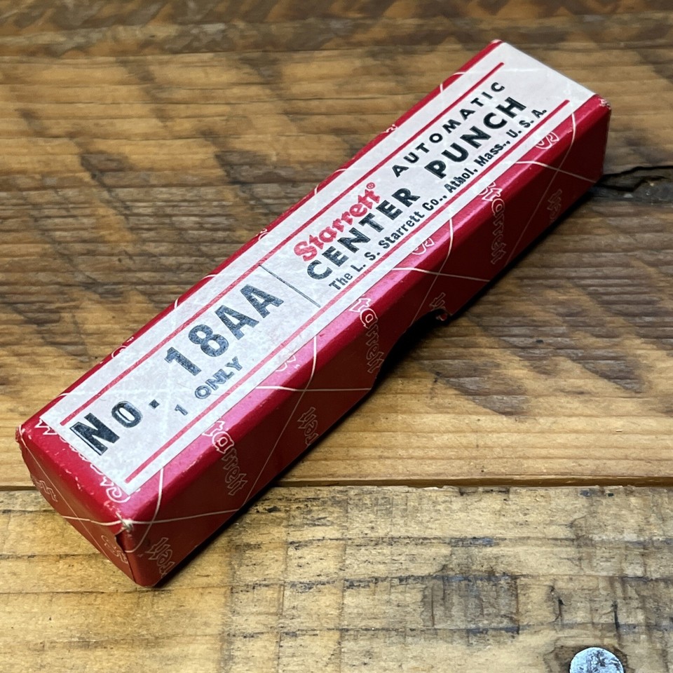 (1) NEW Starrett 18AA 4" Automatic Center Punch Adjustable Machinist eBay