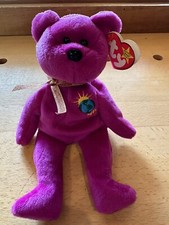 Ty Beanie Babies Millenium Bear Errored Spelling Date Of Birth 1/1/1999 MWMT
