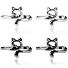 4Pcs Crochet Rings Crochet Tension Rings for Finger Crocheting Knitting Adjust