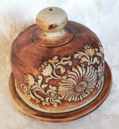 VINTAGE, QUANTOCK DESIGN, STUDIO POTTERY, LARGE CHEESE DOME - Picture 2 of 7