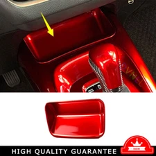 Console Storage Box Frame Panel Trim 1* For Toyota Corolla 2019-2022 Bright Red