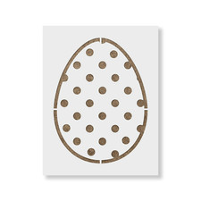 Easter Egg Polka Dots Stencil - Durable  Reusable Mylar Stencils