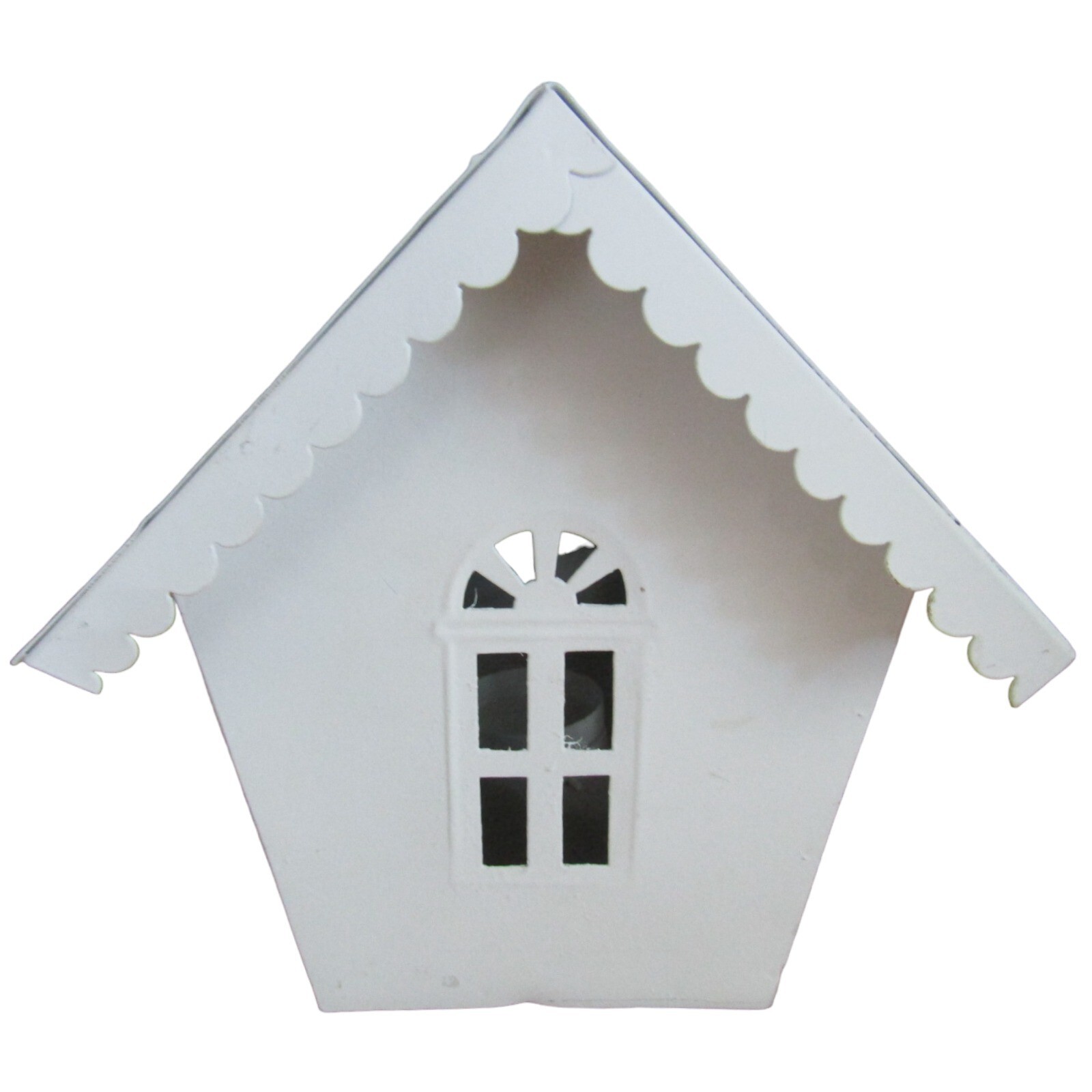 Vintage White Metal House Tea Light Holder Made in India eBay