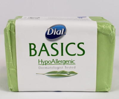 Dial Basics HypoAllergenic Bar Soap 2 Bars 3.2 Oz Each