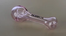 4" PINK PANTHER Glass Tobacco Smoking Glass Pipe w/ built-in screen