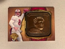 Steve Young 2013 Topps Gridiron Legends Gold Bust 8/25 Jersey Number - 49ers