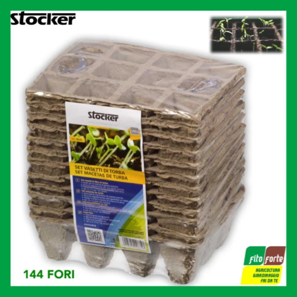 RNSUNH 50 vasi per torba, 100 pezzi, rotondi e biodegradabili, con 24 etichette per piante e 2 attrezzi manuali per torba, per verdure, erbe aromatiche