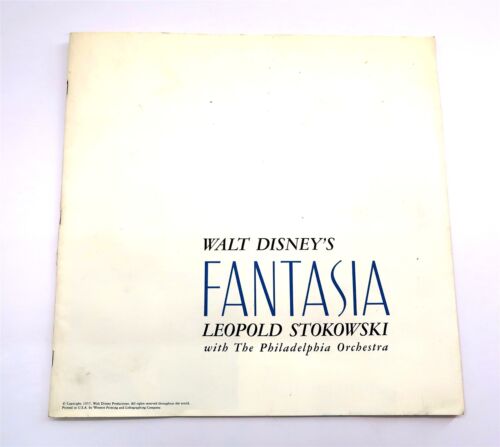 Vintage 1957 Walt Disney's FANTASIA Leopold Stokowski Program Book Booklet - Picture 1 of 7