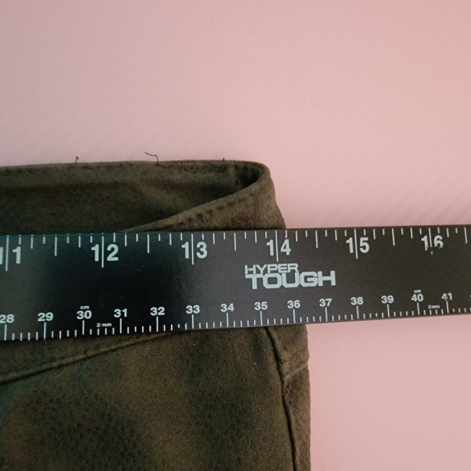 ZARA Basic Women's Snake Print Faux Suade Skinny Pants Zip Cuff Brown Size 4 thumbnail 9