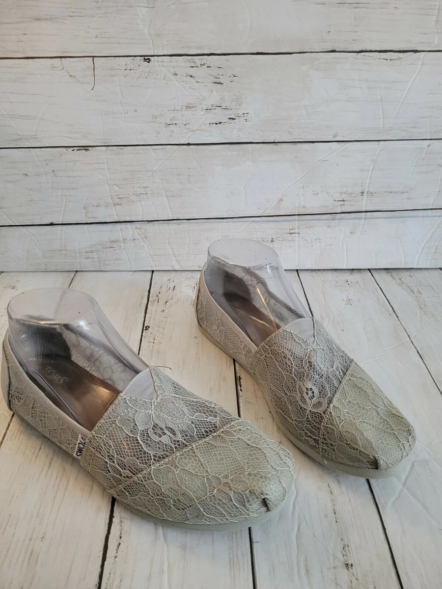 Toms lace slip ons hotsell