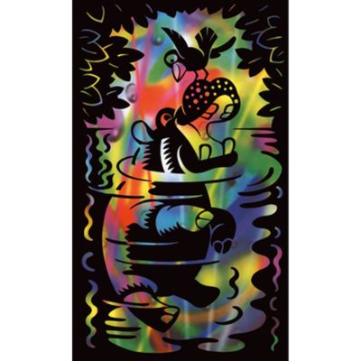 Mini Scraper Regenbogen - Nilpferd