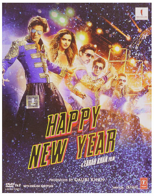 HAPPY NEW YEAR' Disc Bollywood DVD Shah Rukh Khan, Deepika