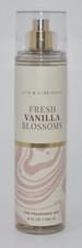 1 NEW BATH  BODY WORKS FRESH VANILLA BLOSSOMS FINE FRAGRANCE MIST SPRAY 8 OZ