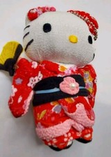 Hello Kitty Japanese Red Kimono Plush Doll W/...