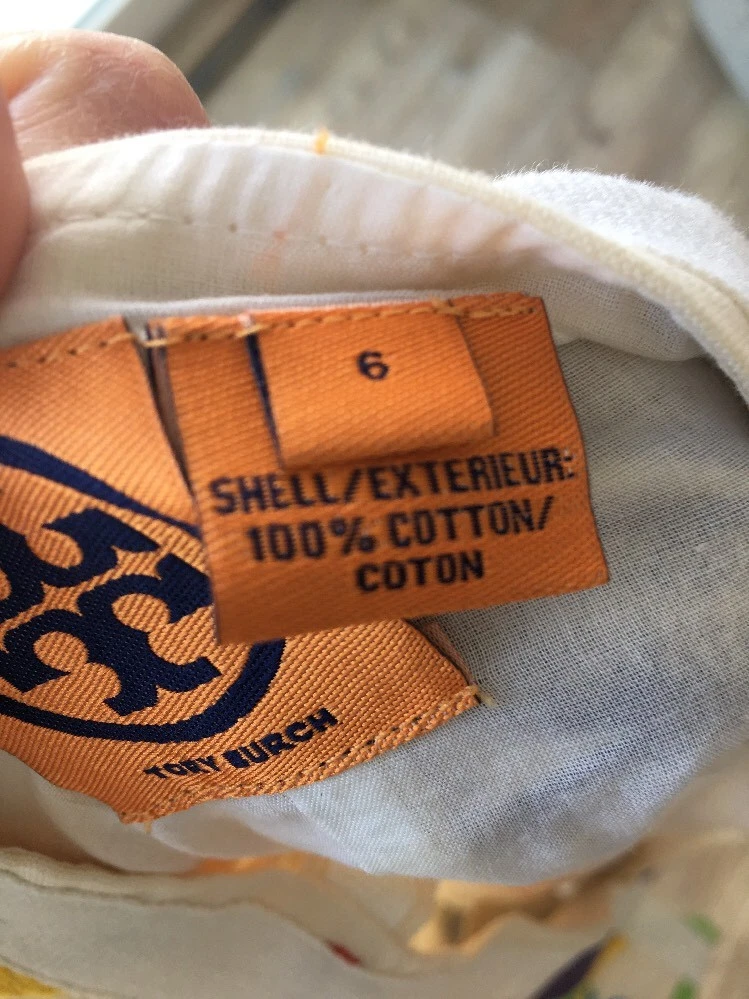 127. Abito Tory Burch arte popolare ricamato floreale us intime ottimeioni c