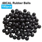 .68 Cal 100T Rubber Balls Ammo Paintballs Training Defense Marker Fit Umarex T4E